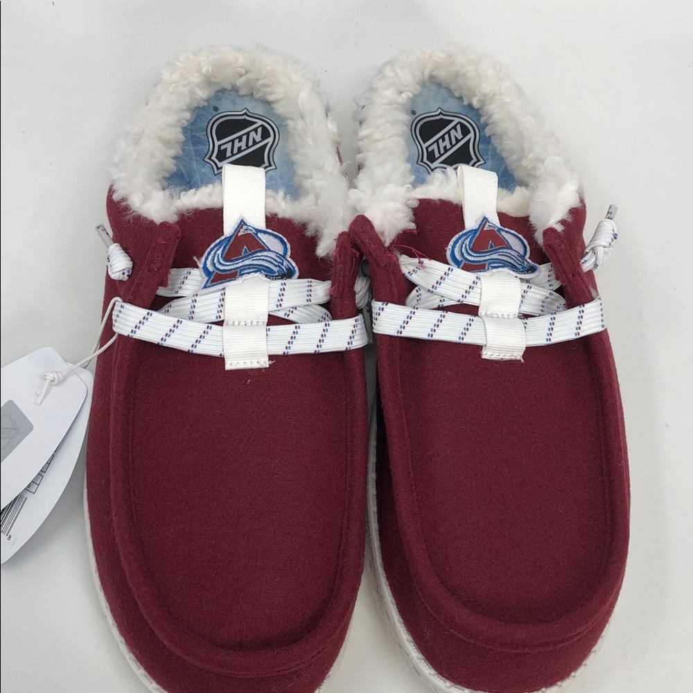 Hey Dude Wally Slip NHL Colorado Avalanche Men’s Casual Slip On Shoes - Size 15 - Picture 6 of 8
